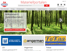 Tablet Screenshot of materiellportalen.no